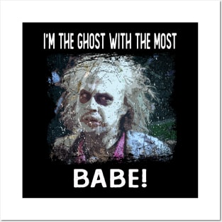 Retro I'm The Ghost With The Most Baby Quotes Posters and Art